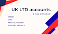 file UK annual accounts corporation tax confirmation statement