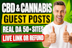 publish cbd and cannabis guest posts on real da 50 plus marijuana websites