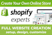 design shopify website, complete shopify store customization
