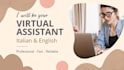 be your virtual assistant in english and italian