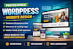 design modern wordpress website, business website or elementor landing page