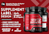 do product label design, bottle label and supplement label design