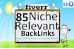 provide 105 niche relevant backlinks manually blog comments