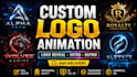 create a custom logo animation and intro in 24 hours