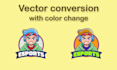 vectorize, fix, edit or redesign your logo