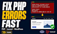 fix php error, bug and develop custom laravel php web application script