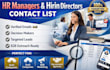 collect verified HR decision makers contact list for lead generation