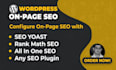 do wordpress on page SEO for your site pages