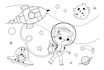 illustrate coloring book page for kids