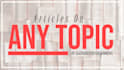 write an article about anything