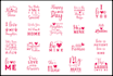 give you 30 valentine quotes print ready tshirt design