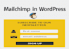 add mailchim optin form in 24 hr on wordpress