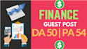 do guest post on high quality finance blog