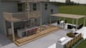 landscaping design your garden ,backyard landscape and BBQ bar