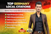 create 200 german local listings for local business SEO