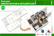 be your architect for 2d drawing and 3d floor plan rendering
