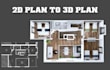 create 3d model and render realistic architecture project