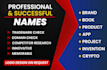create original brand name, product name, company name, slogan
