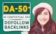do da 50 plus contextual SEO authority dofollow backlinks