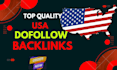 build top quality USA dofollow SEO backlinks