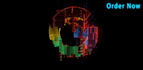 do 4k glitch realistic neon sign logo animation