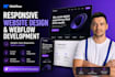design, develop and publish your website, using figma and webflow