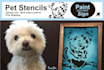 make a reusable plastic stencil of your pet