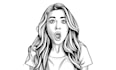 draw amazing line art portrait