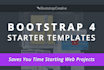 send you my bootstrap 4 starter templates and ebooks