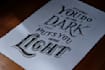 draw hand lettering quote design for t shirt and wall art