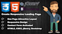 develope demanding landing page with responsiveness