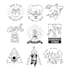 make professional line art illustration for logo, coloring book, and merchandise