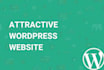 develop Attractive and responsive Wordpress CMS Website