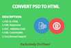 convert psd to html