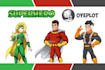 create premium superhero cartoon mascot character