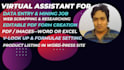 be your virtual assistant for data entry, data mining, web research and scraping