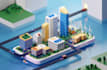 design cool custom 3d isometric and vector illustration