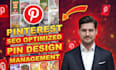 create SEO optimized pinterest pins design as a marketing manager