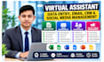 be your virtual assistant for data entry, CRM and social media marketing manager