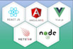 design web with react js and node js
