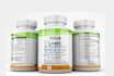 put your label 3d realistic supplement bottle