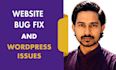 fix wordpress bugs, wordpress errors, and wordpress issues