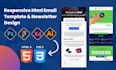 design a responsive HTML email template or newsletter