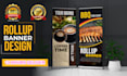 design roll up banner, retractable banner, poll up , billboard design