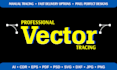 trace and convert any graphic design into high resolution