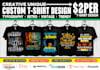 do custom t shirt design for merch by amazon or etsy