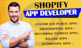 create professional shopify app and shopify API integration