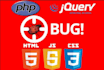 fix PHP,HTML, CSS, jquery, and wordpress