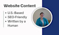 write clean, SEO optimized client converting web content
