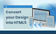 convert PSD, xd, figma to HTML functional website design